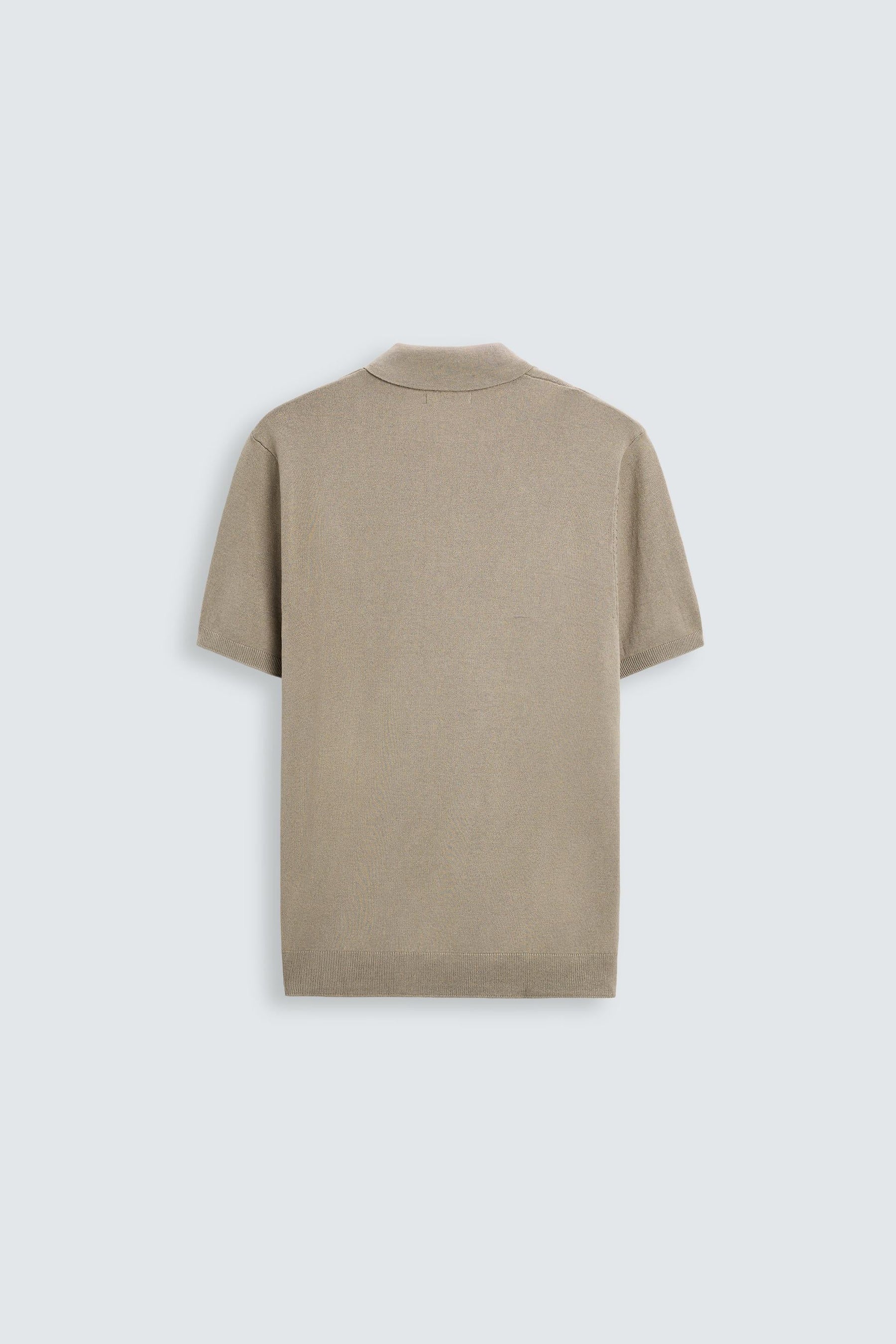 VISCOSE BLEND KNITTED POLO SHIRT - Image 6