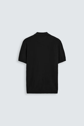 VISCOSE BLEND KNITTED POLO SHIRT - Image 7