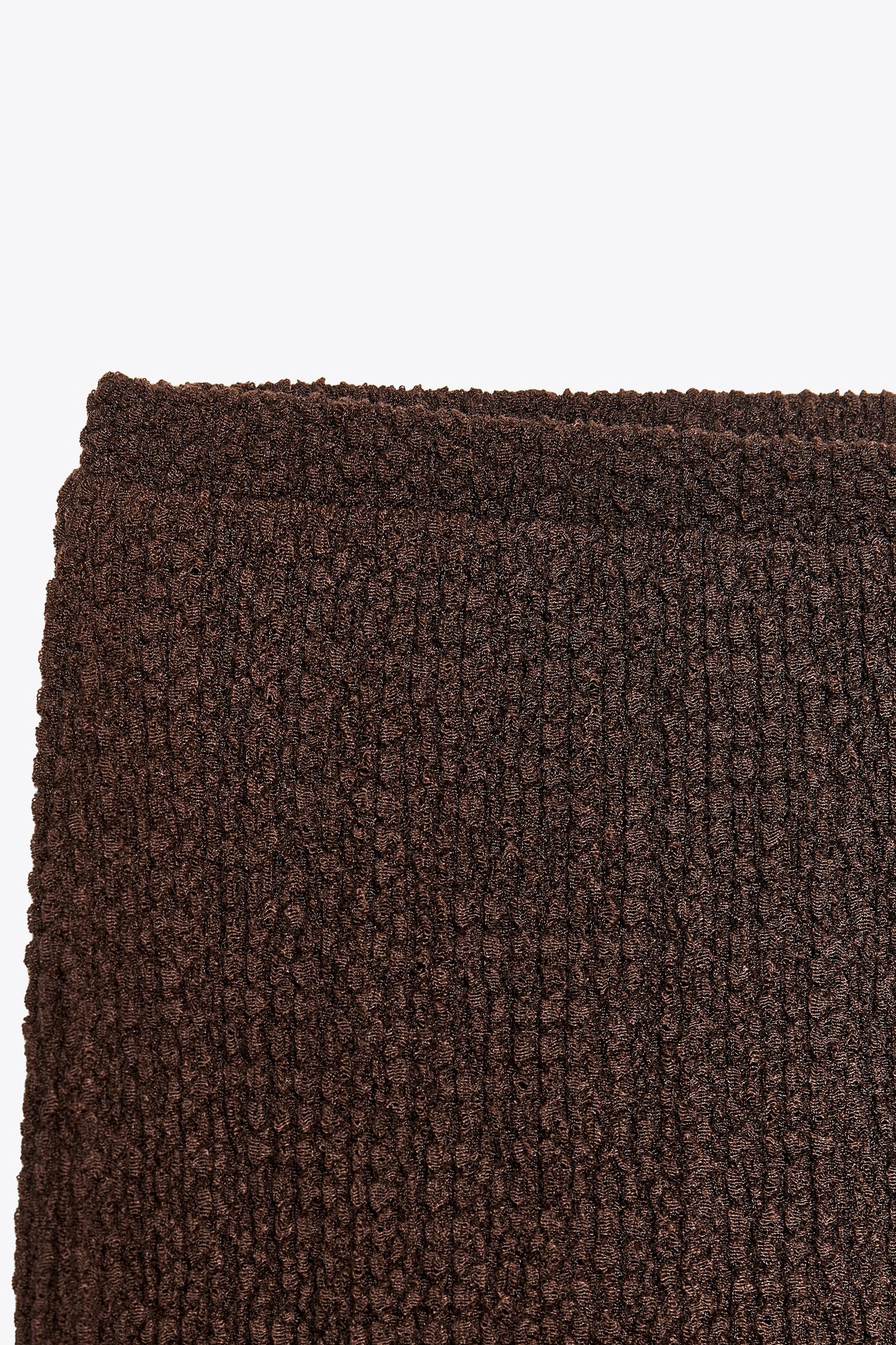 Textured Straight-Leg Trousers