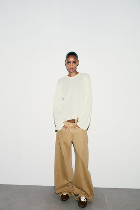 CUT-OUT KNIT SWEATER - Image 1