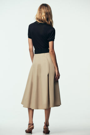 BELTED COMBINATION DRESS