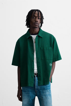 EMBROIDERED TEXTURED OVERSHIRT - Image 2