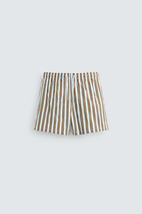 STRIPED MID-LENGTH SWIMMING TRUNKS - Image 6
