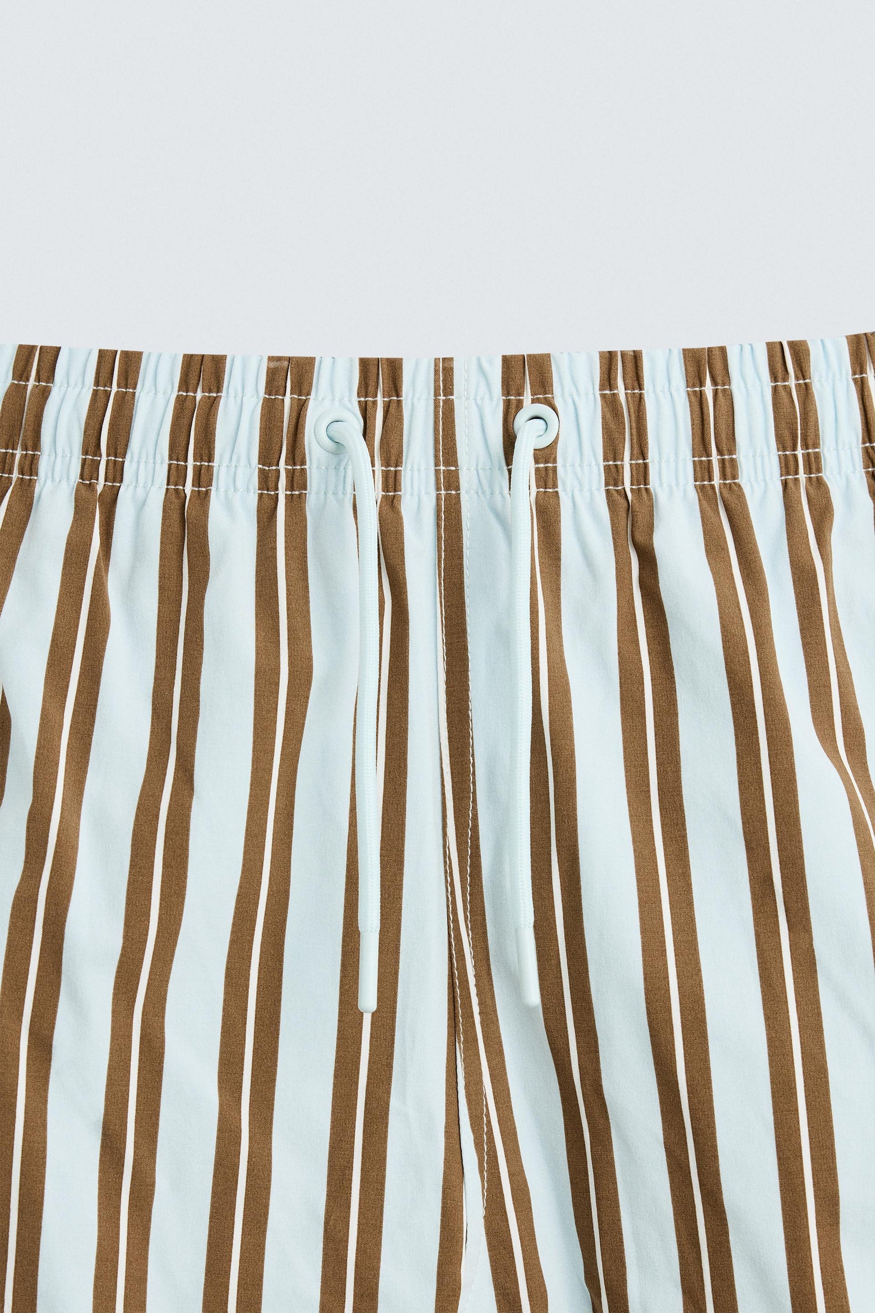 STRIPED MID-LENGTH SWIMMING TRUNKS - Image 8