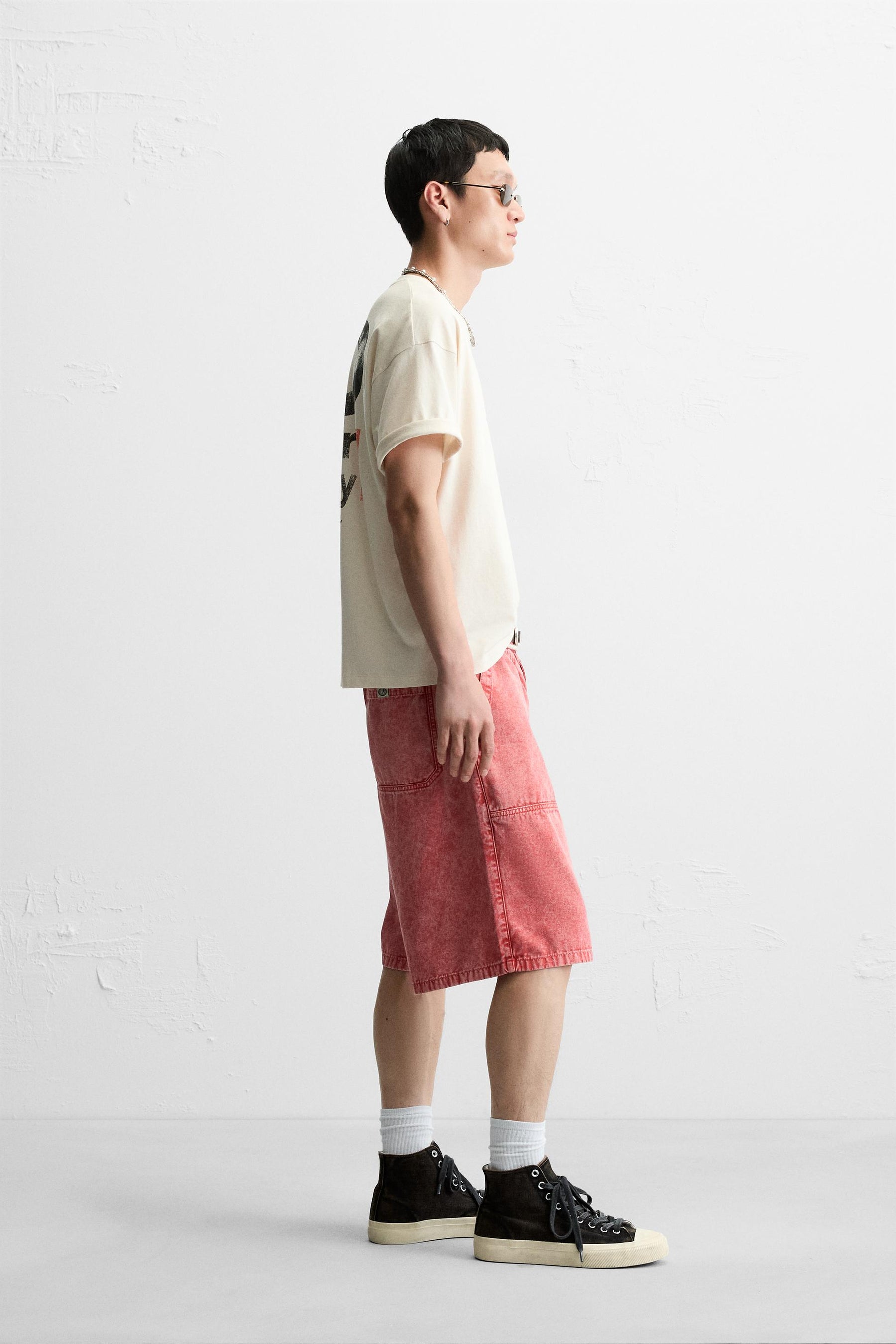 WASHED PRINT T-SHIRT - Image 4