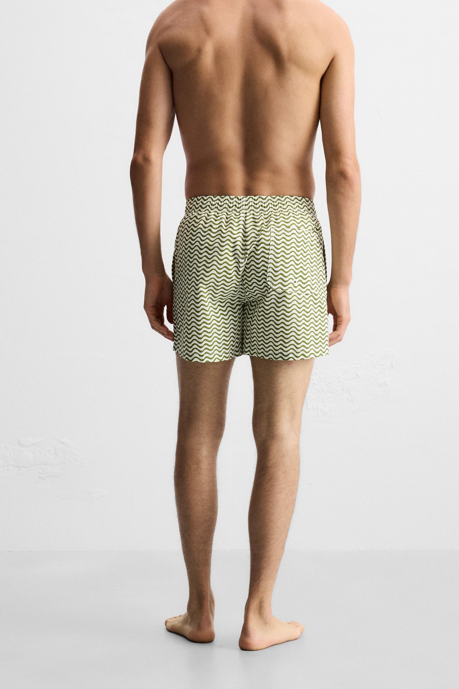 WAVY MID-LENGTH SWIMMING TRUNKS - Image 4