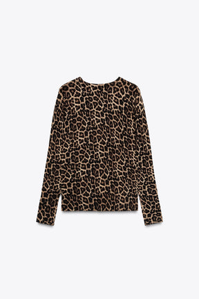 ANIMAL PRINT CARDIGAN - Image 4