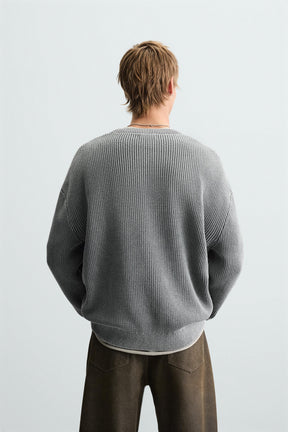Washed Ribbed Knit