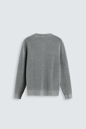Washed Ribbed Knit