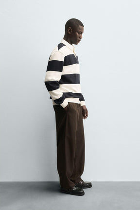 Polohemd mit Kontrastkragen 