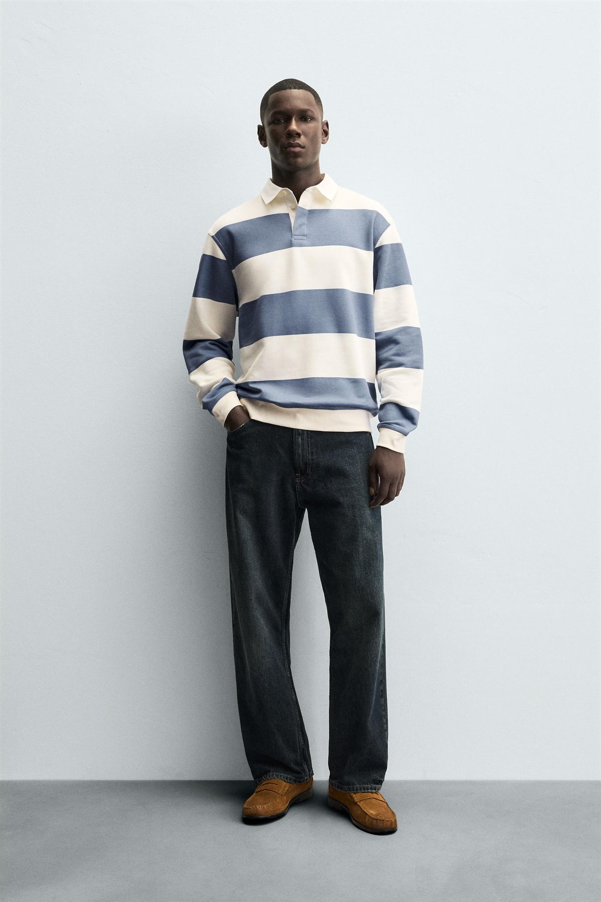 Contrast Collar Polo