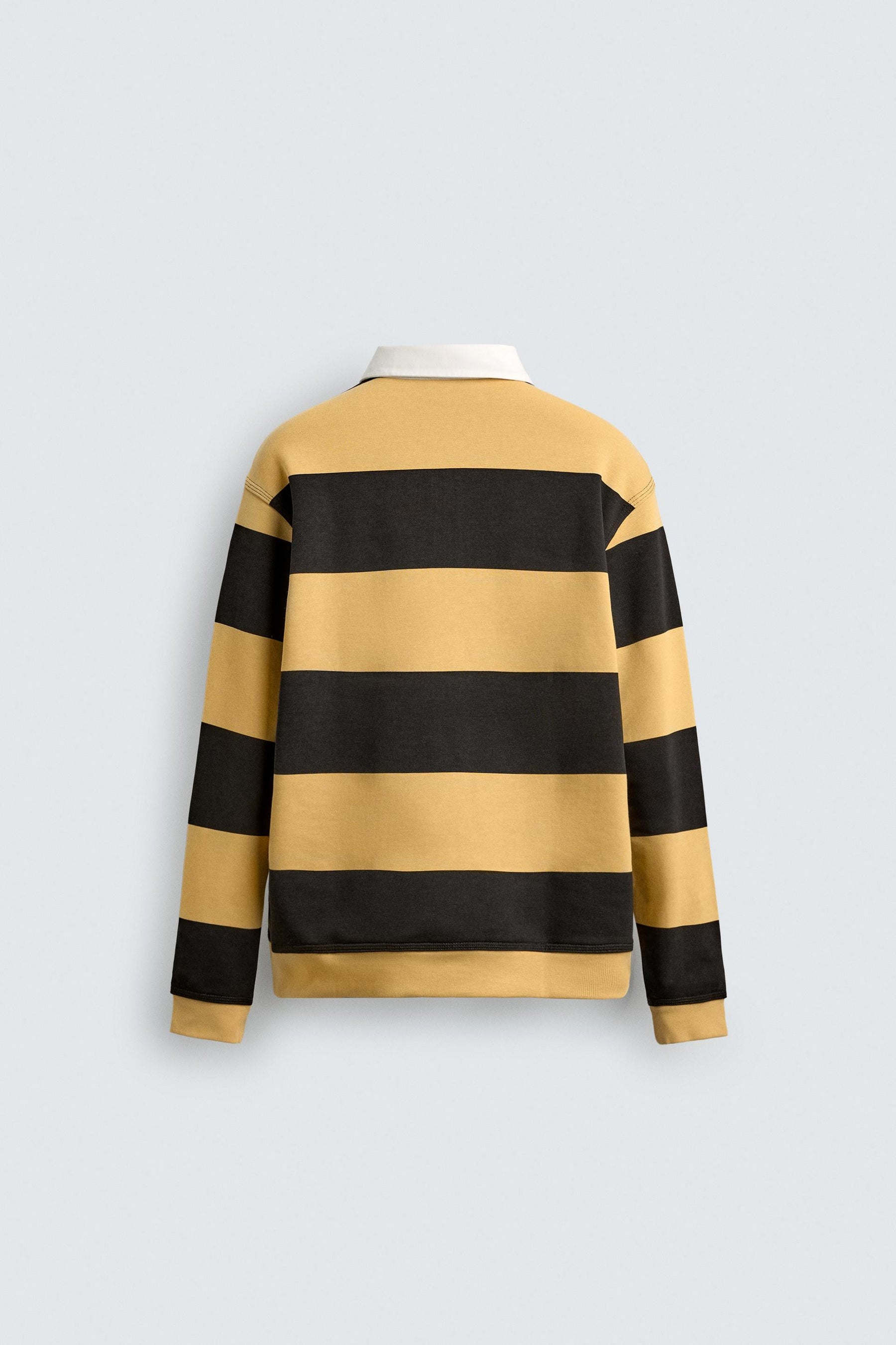 CONTRAST COLLAR POLO SWEATSHIRT - Image 7