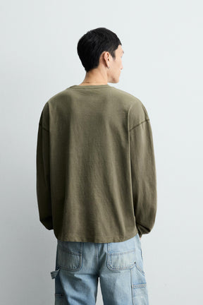 WASHED TEXTURED T-SHIRT - Image 3