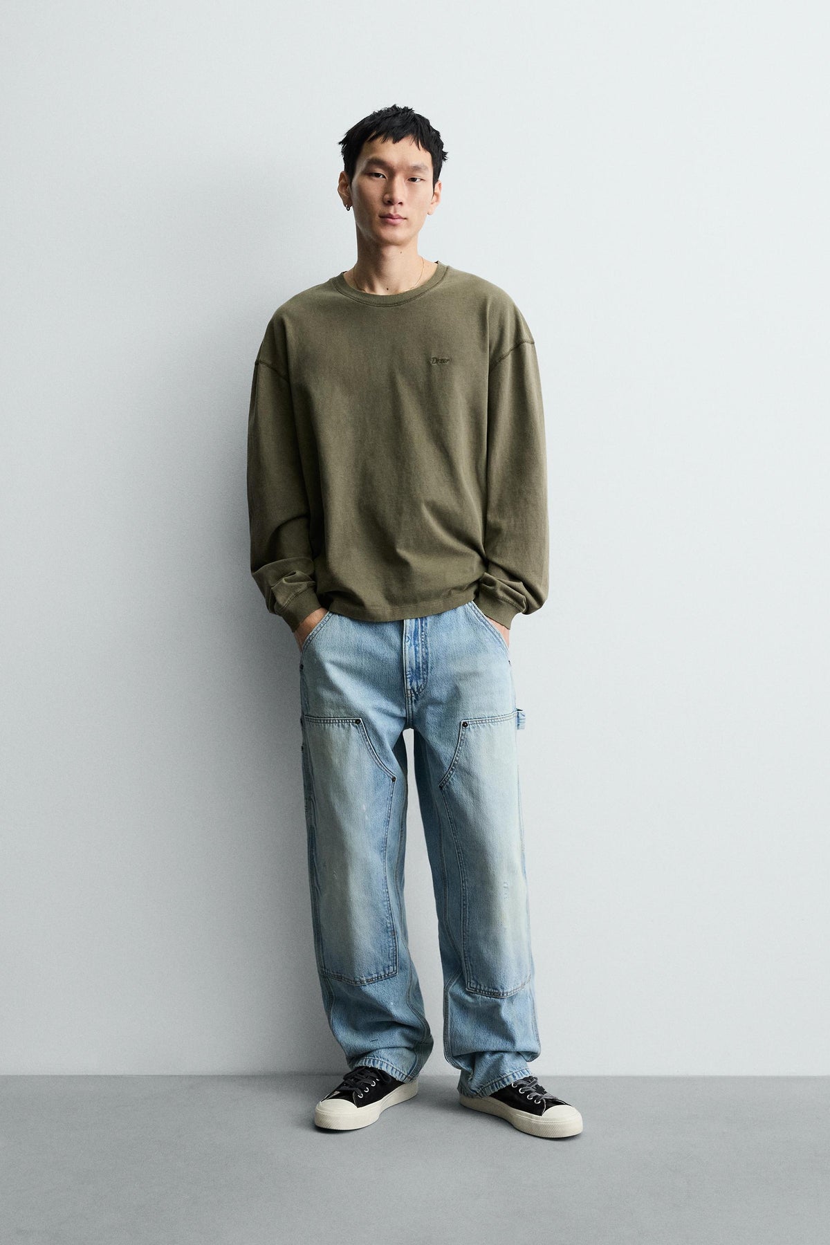WASHED TEXTURED T-SHIRT - Image 1
