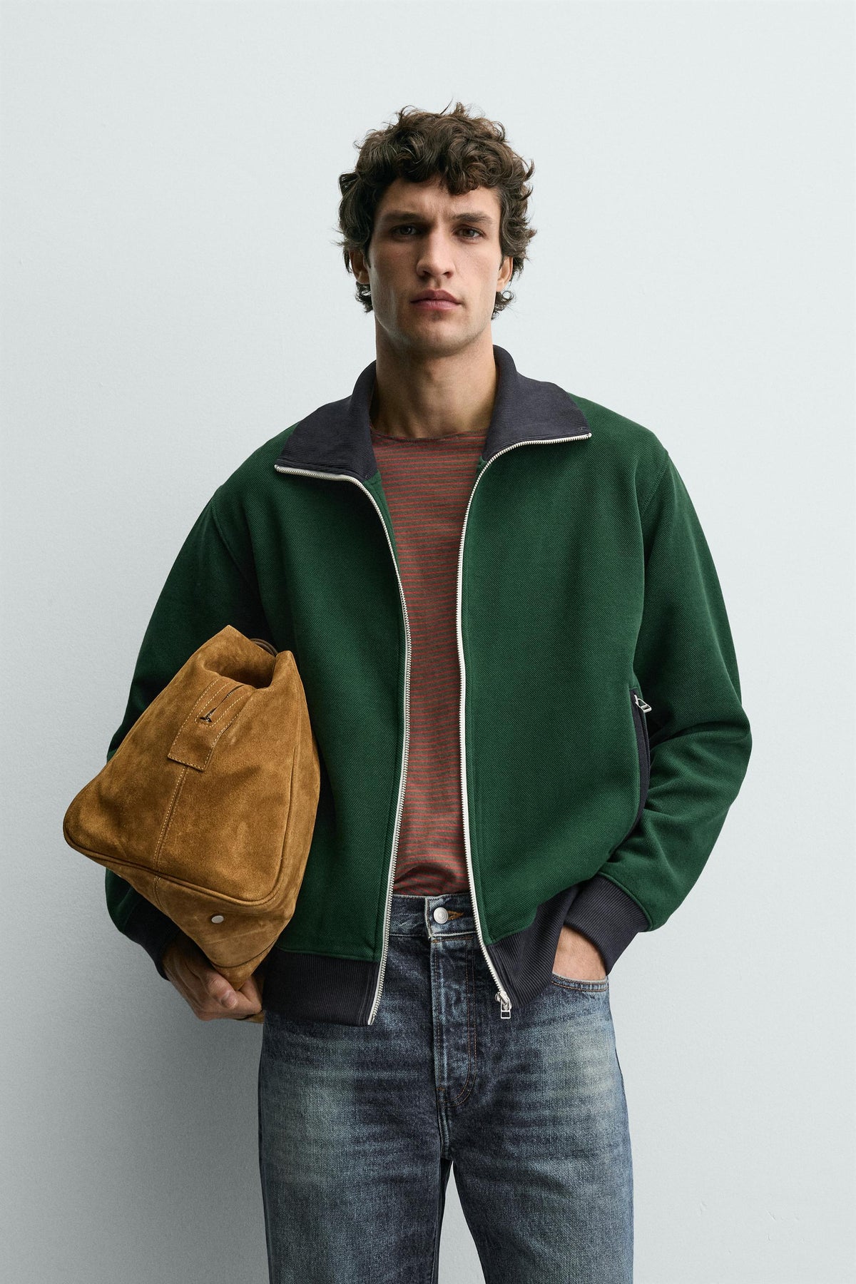 COLOUR BLOCK JACKET - Image 2