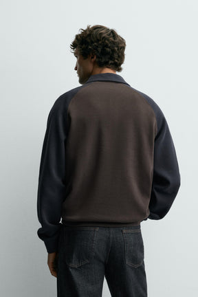 Polohemd mit Farbblock-Design