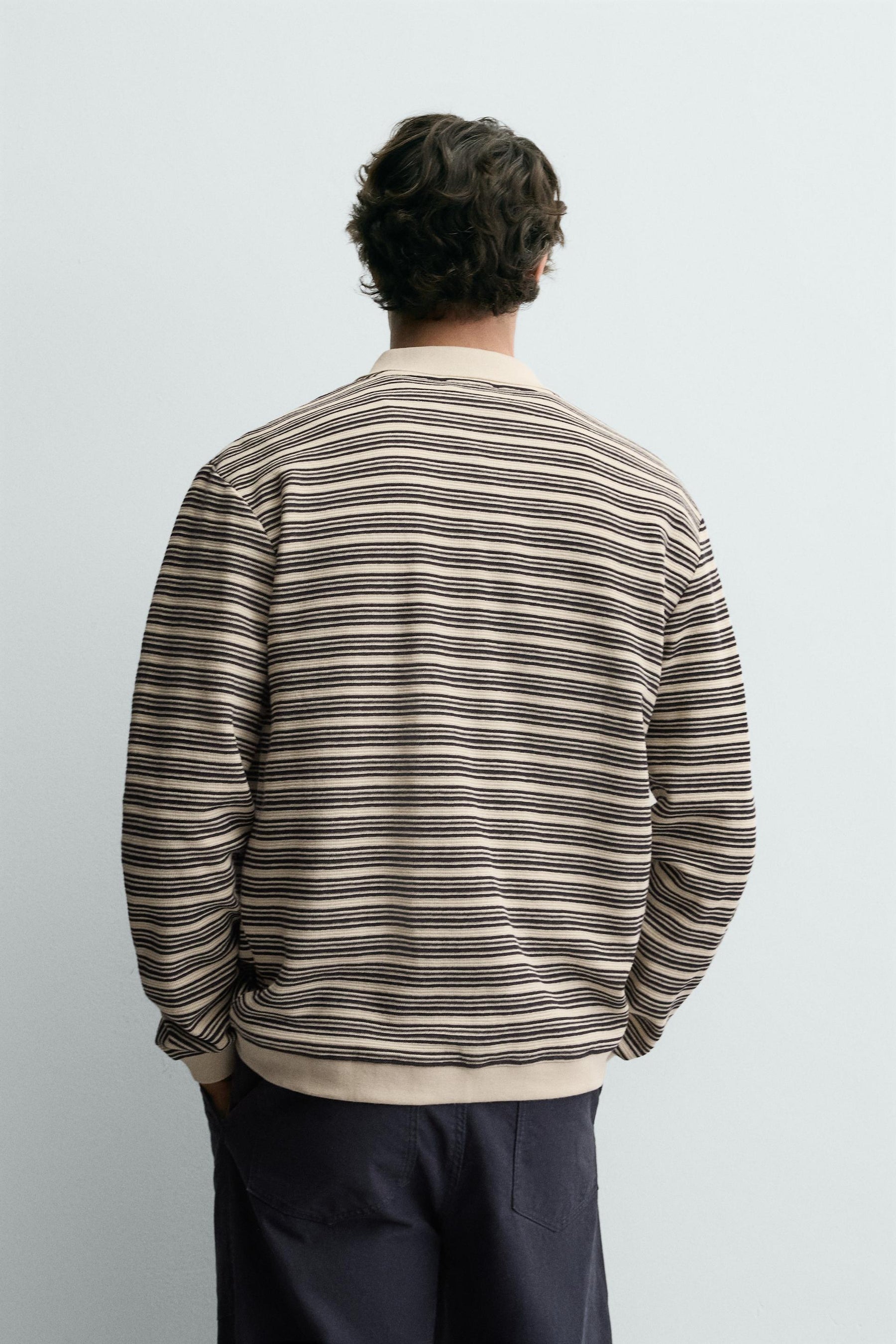 STRIPED TEXTURED JACKET - Image 3