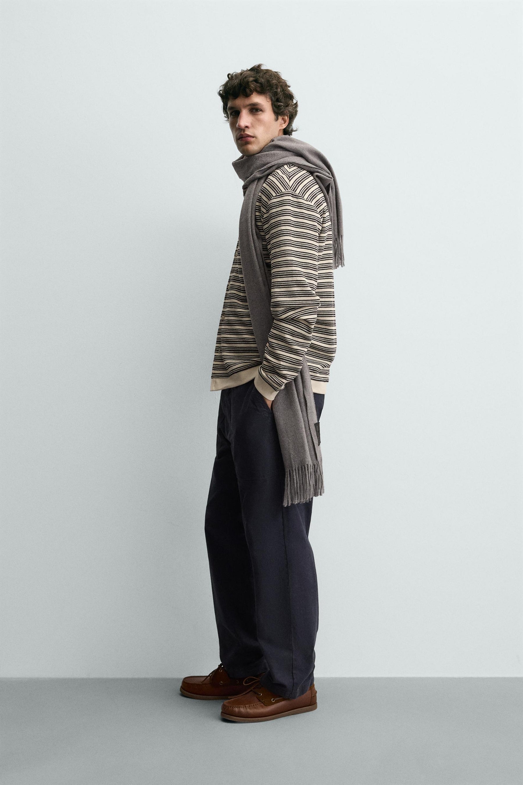 STRIPED TEXTURED JACKET - Image 4