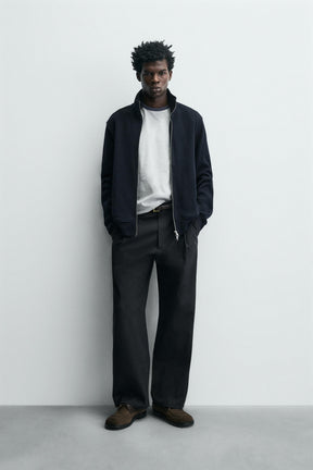 INTERLOCK RIBBED JACKET - Image 1