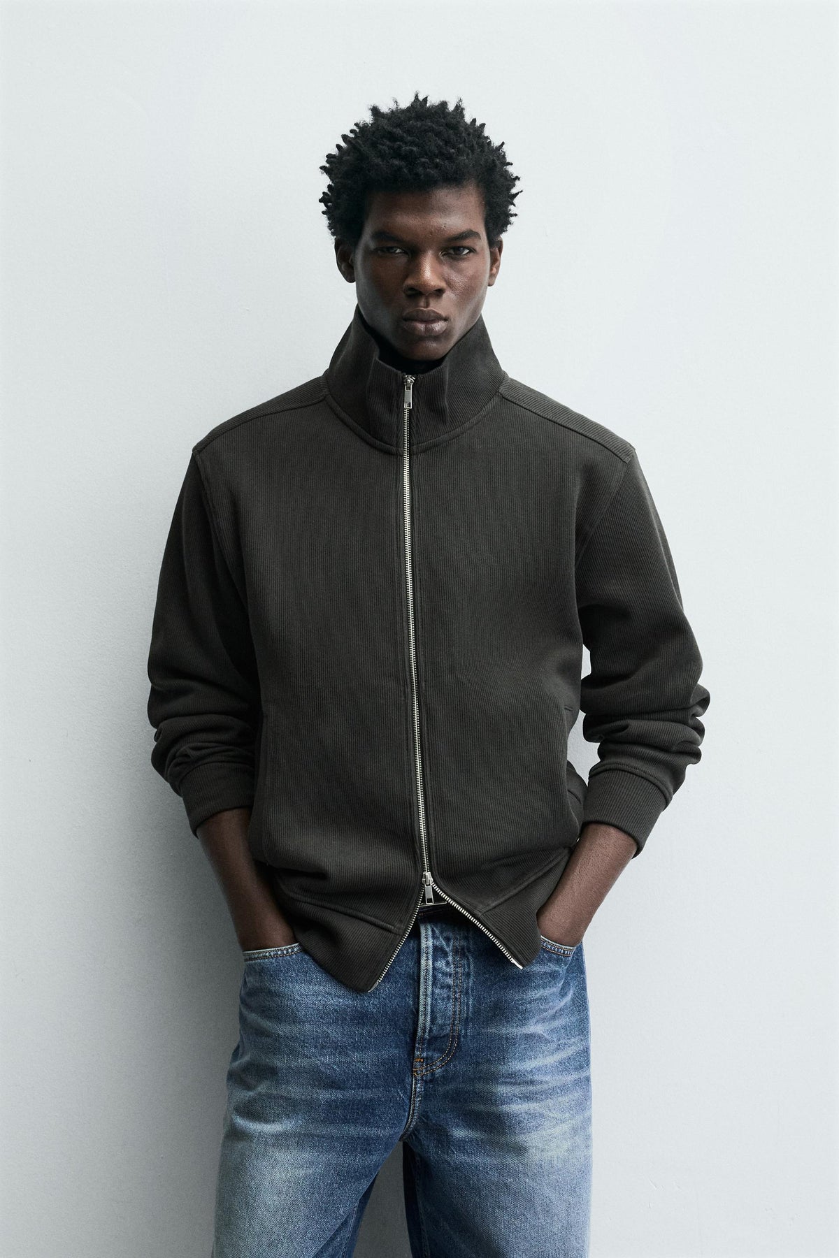 Ribbed Knit Jacket