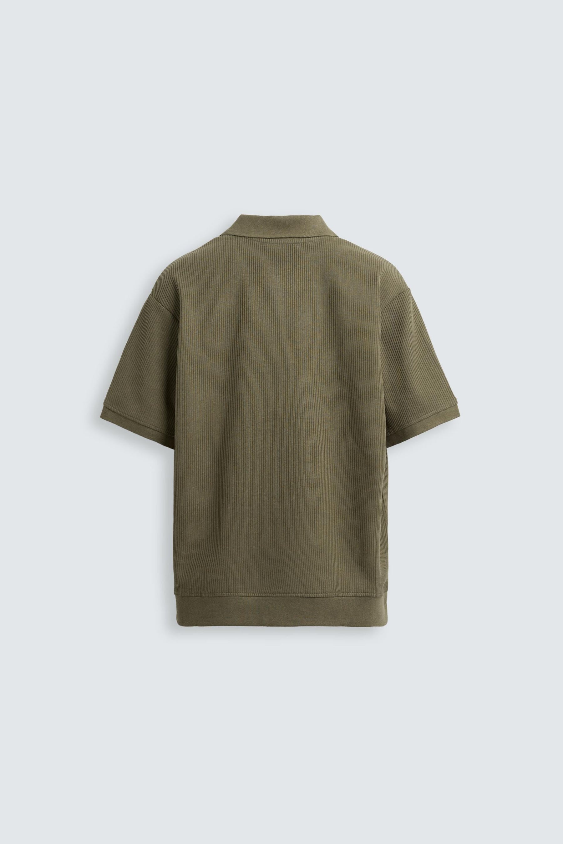 VERTICAL TEXTURED POLO SHIRT - Image 7