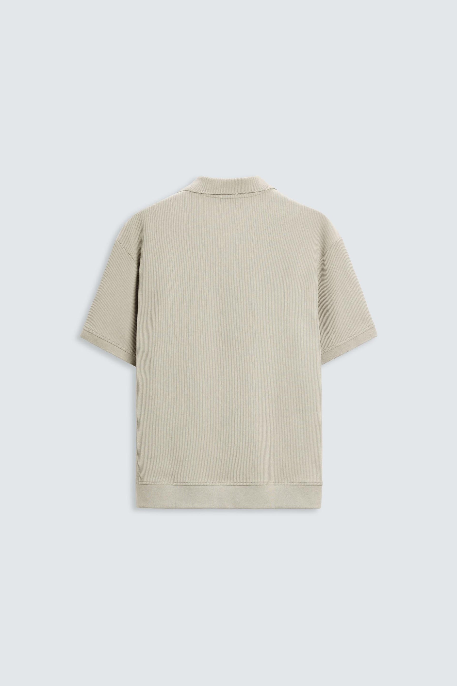 VERTICAL TEXTURED POLO SHIRT - Image 7