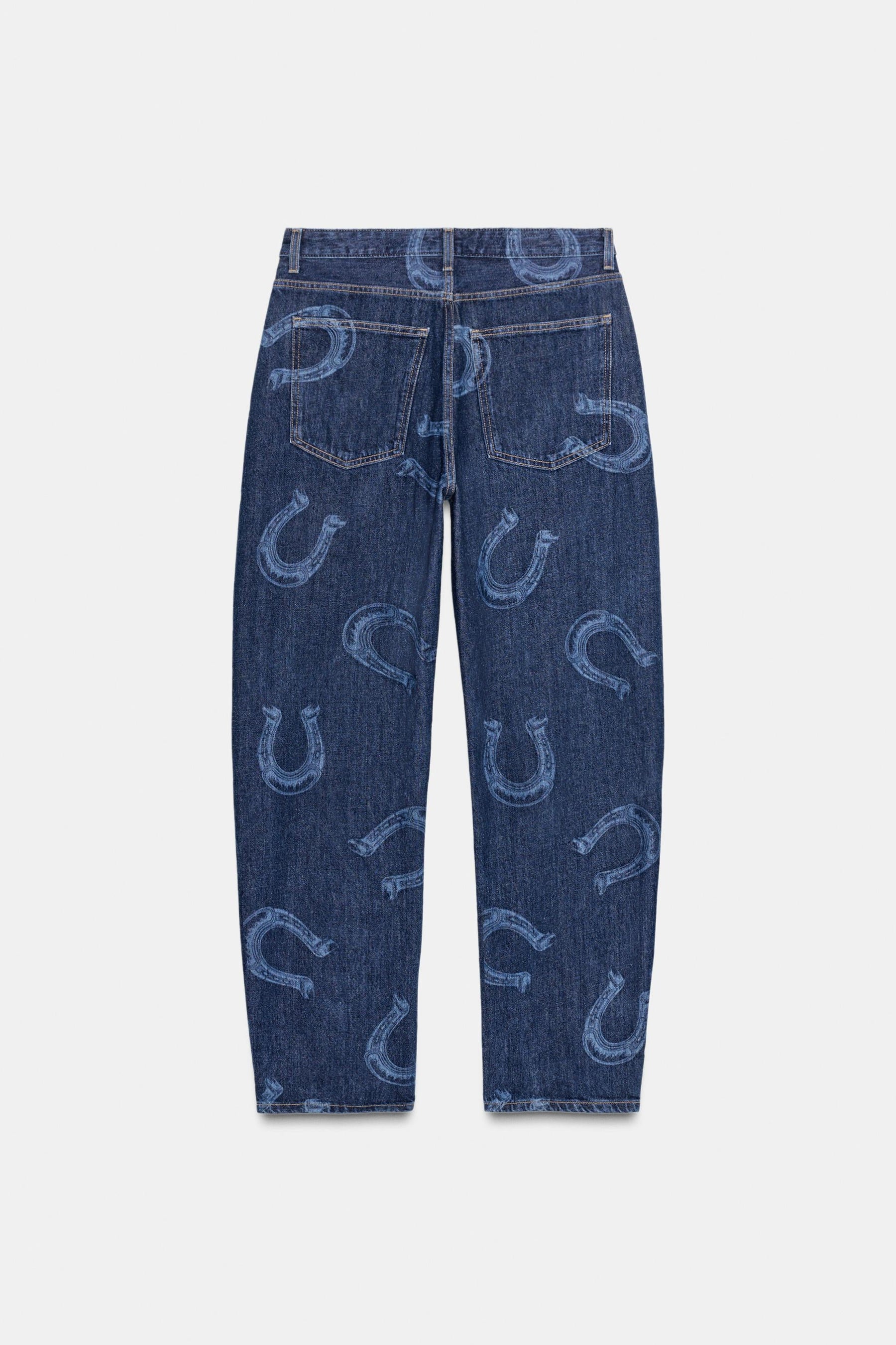 Hochtaillierte Barrel-Jeans