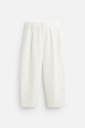 RELAXED FIT PLEATED TROUSERS - Image 7