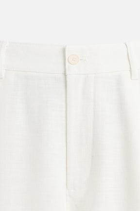 RELAXED FIT PLEATED TROUSERS - Image 9