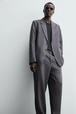 100% LINEN SUIT TROUSERS - Image 5