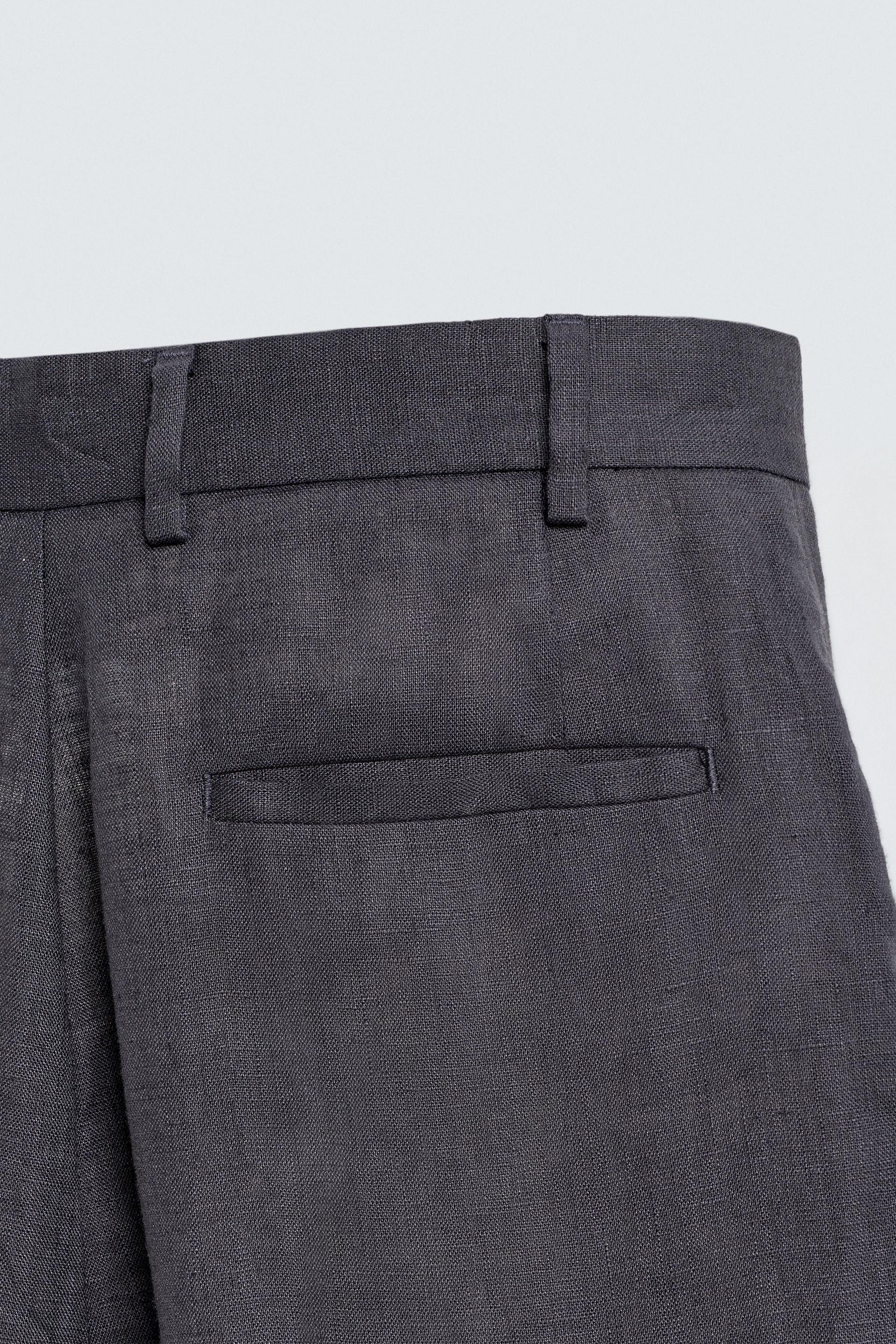 100% LINEN SUIT TROUSERS - Image 9