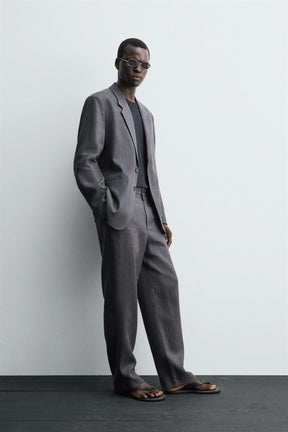 100% LINEN SUIT BLAZER - Image 3