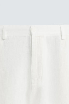 RELAXED FIT 100% LINEN TROUSERS - Image 8