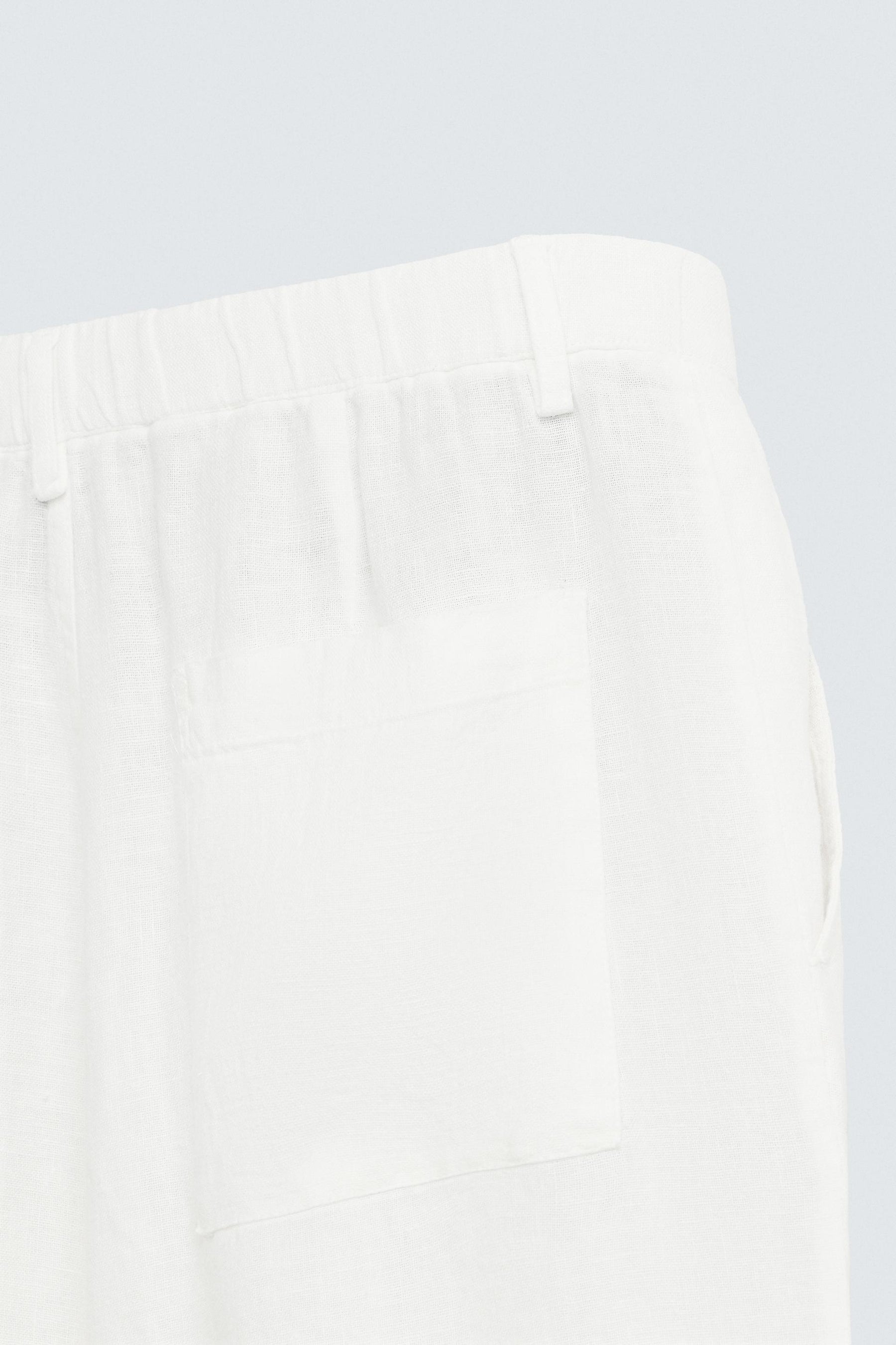 RELAXED FIT 100% LINEN TROUSERS - Image 9