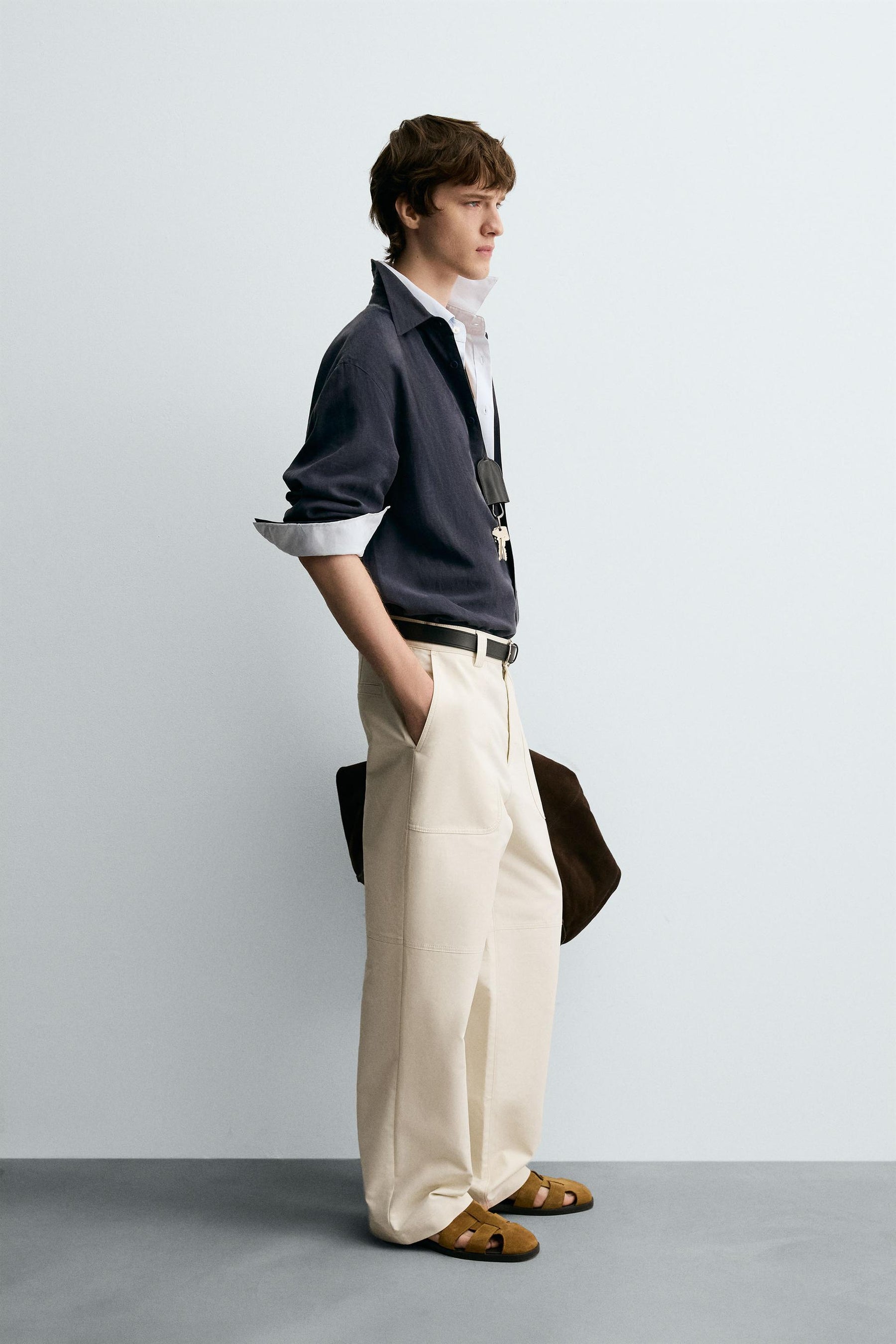 RELAXED FIT FLOWING SHIRT - Image 4
