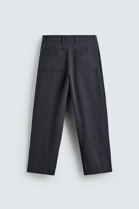 STRAIGHT-LEG FLOWING TROUSERS - Image 7