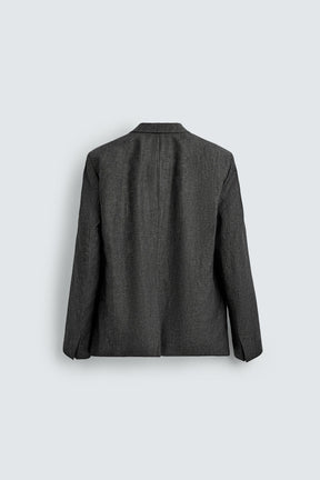 100% LINEN SUIT BLAZER - Image 7