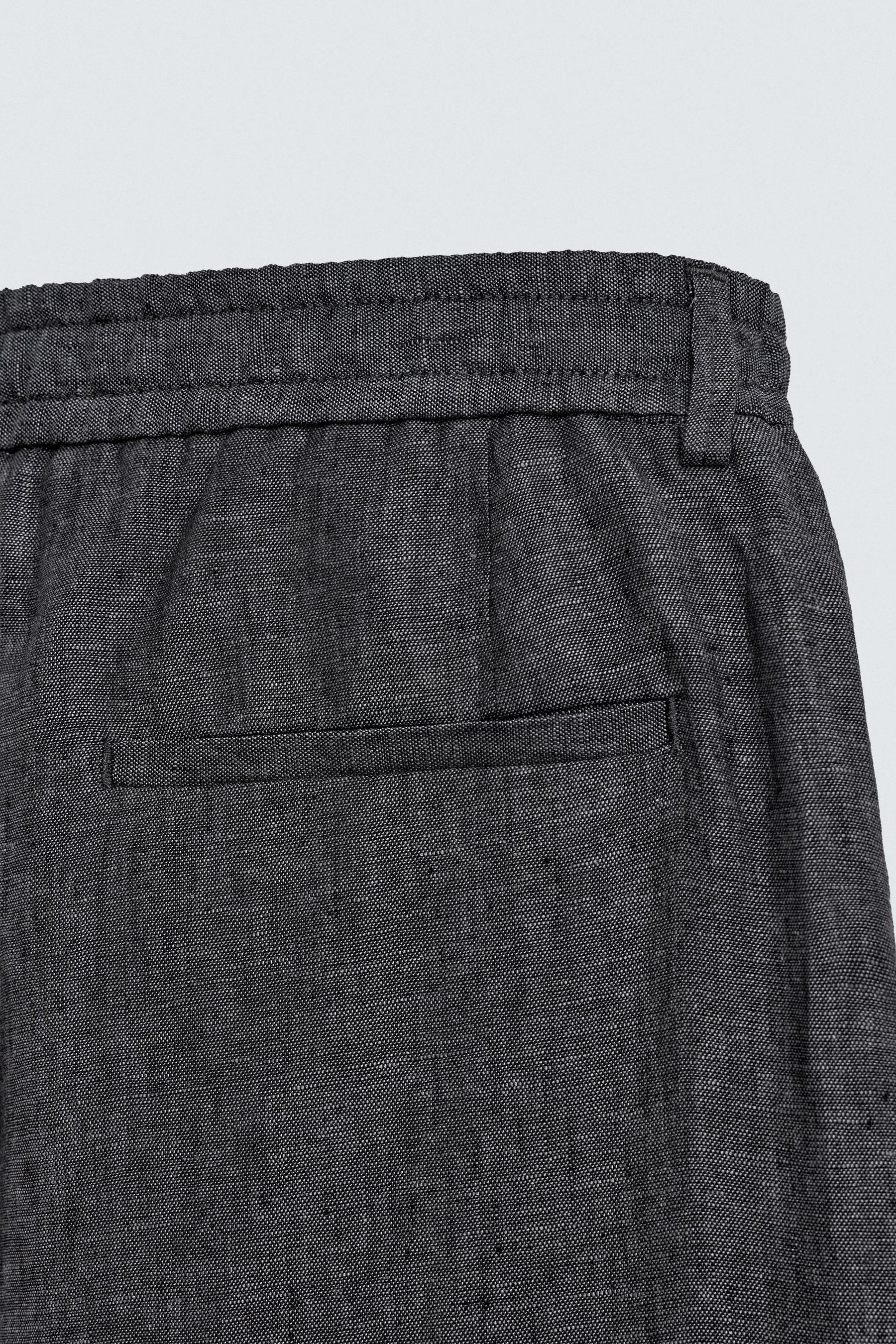 100% LINEN SUIT TROUSERS - Image 8