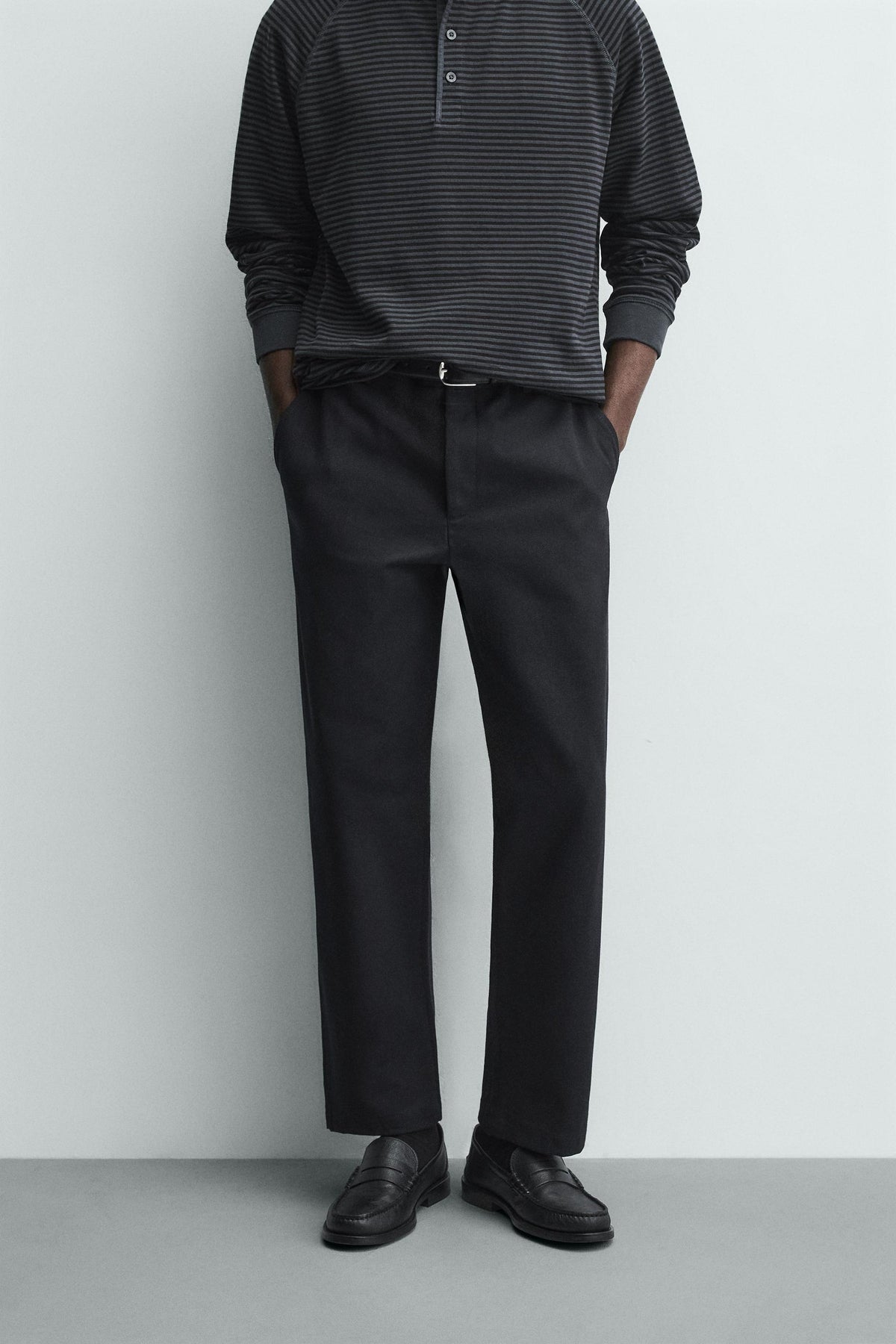 Textured Straight Leg Hose