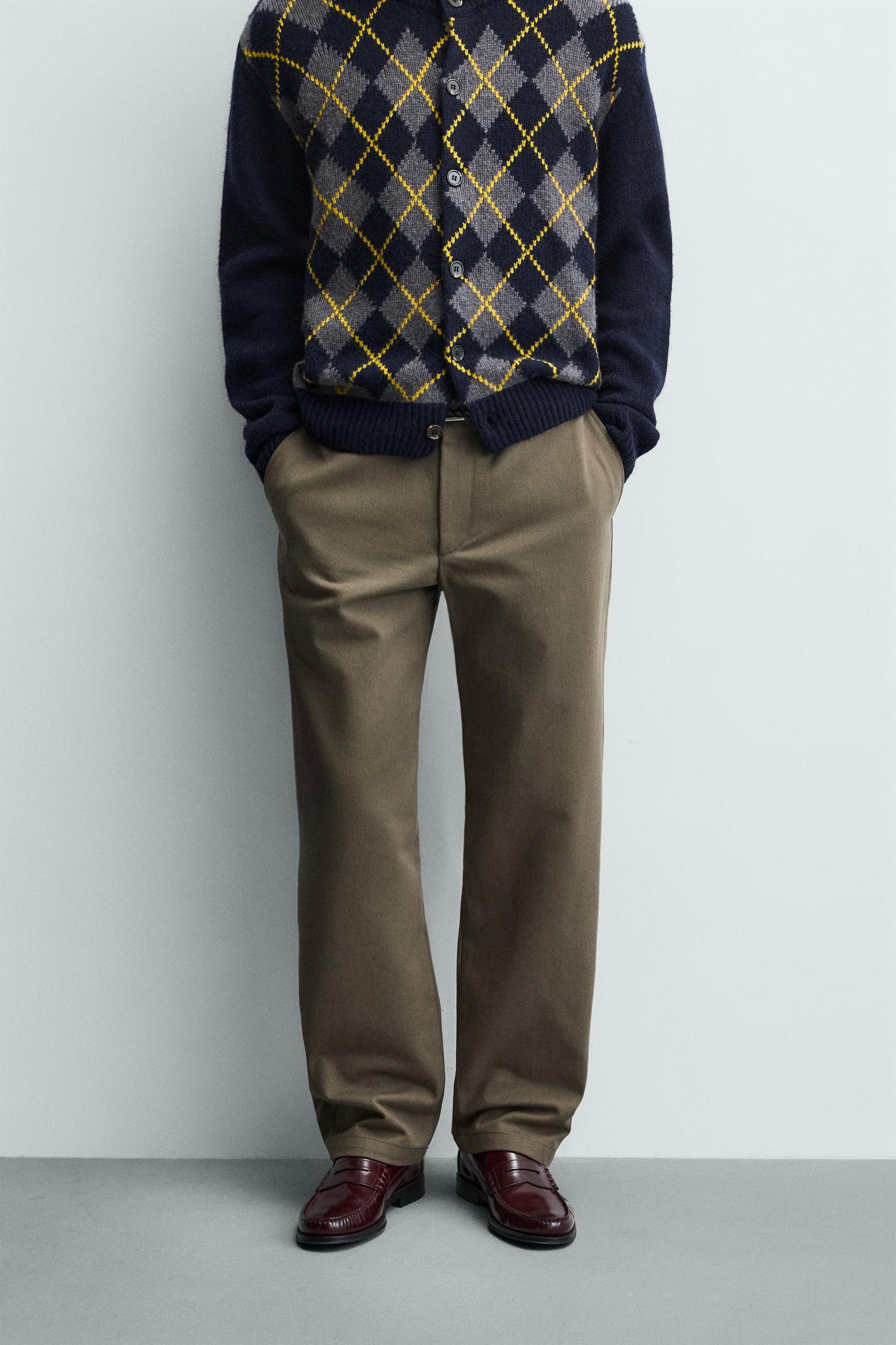 Textured Straight Leg Hose