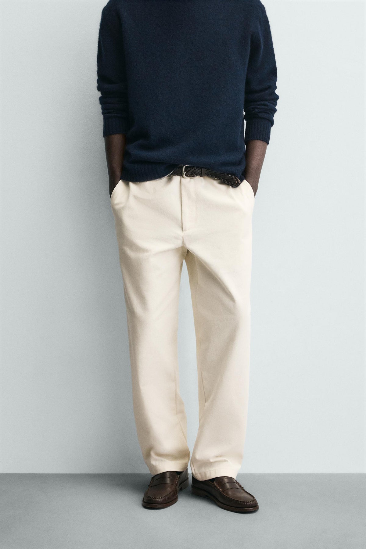 Textured Straight Leg Hose