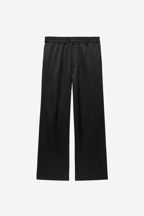 WOOL TROUSERS WITH BELT