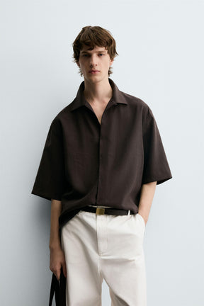 RELAXED FIT FLOWING SHIRT - Image 2