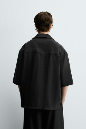 RELAXED FIT FLOWING SHIRT - Image 3