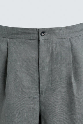 100% LINEN SUIT TROUSERS - Image 8