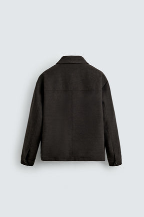 TEXTURED OVERSHIRT WITH POCKETS - Image 6