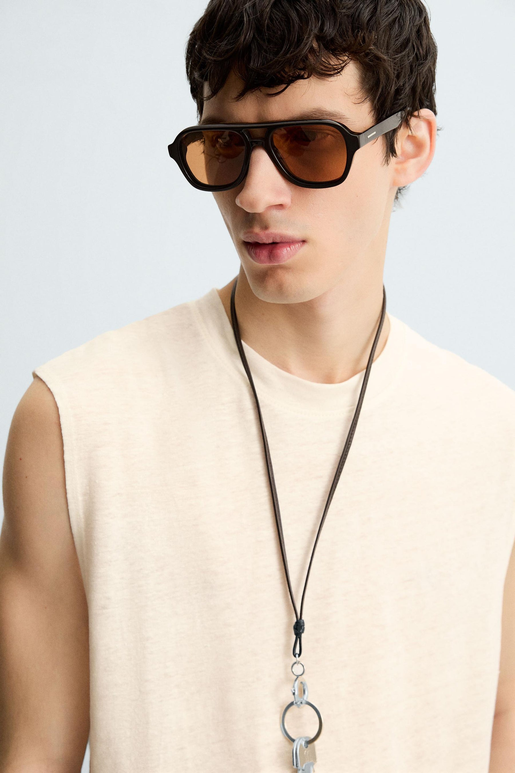 100% LINEN TANK T-SHIRT - Image 6