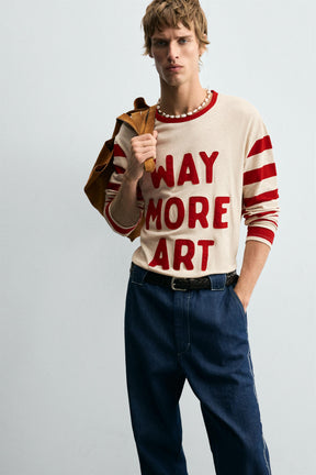 COMBINED STRIPED T-SHIRT - Image 6