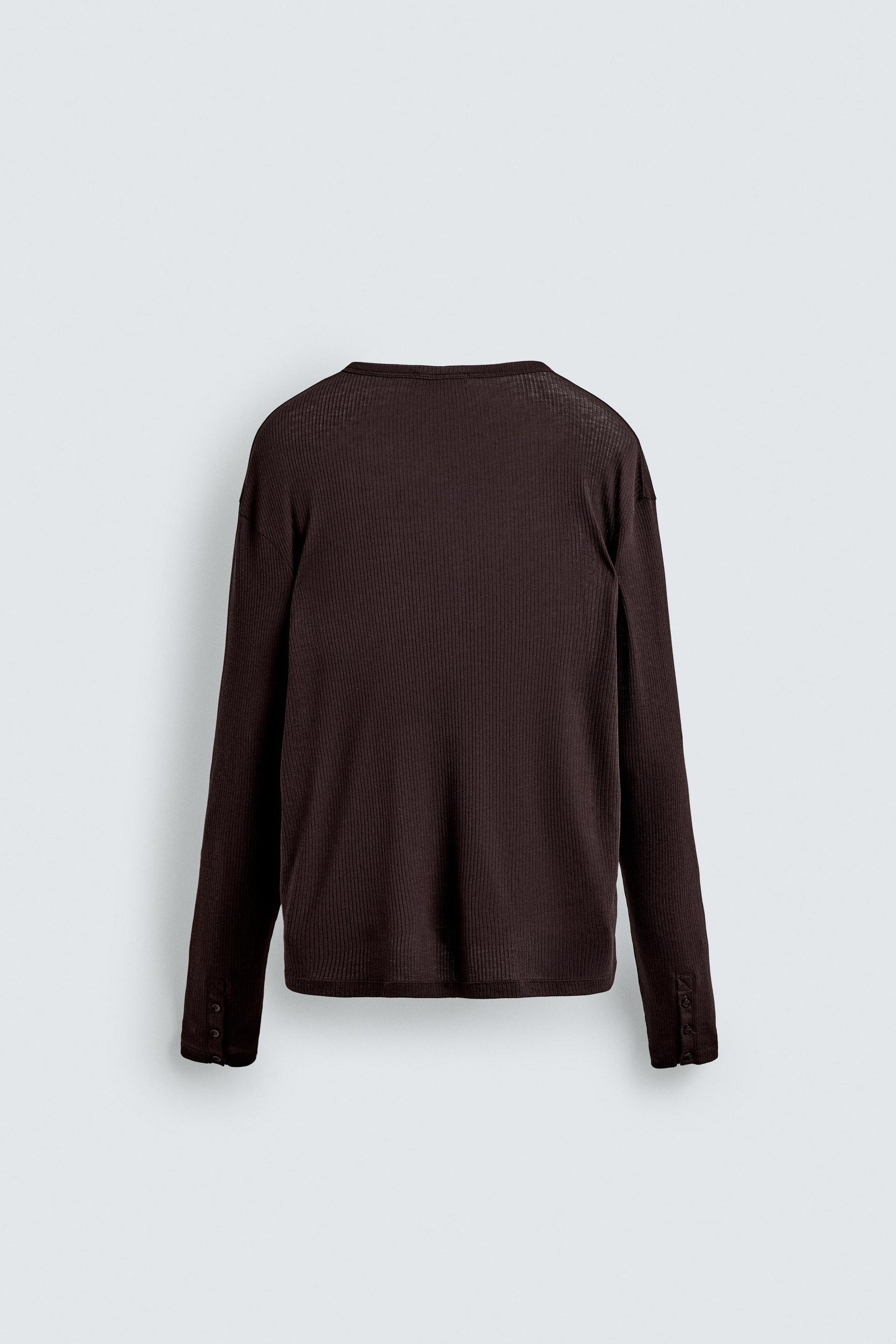 LYOCELL - COTTON HENLEY COLLAR T-SHIRT - Image 6