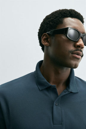 TEXTURED PIQUÉ POLO SHIRT - Image 5